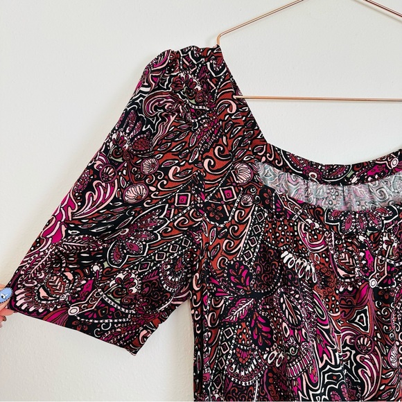 Maeve by Anthropologie Lisabetta Dark Floral Maxi Dress Oversized Boho - Picture 13 of 16